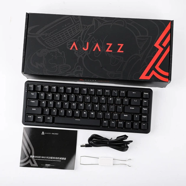 Игровая Клавиатура AJAZZ AK680 MAX Black Магнитные Свитчи