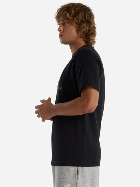 T-shirt męski bawełniany New Balance Sport Essentials Gradient Logo MT51503 S Czarny (197967257278) - obraz 3