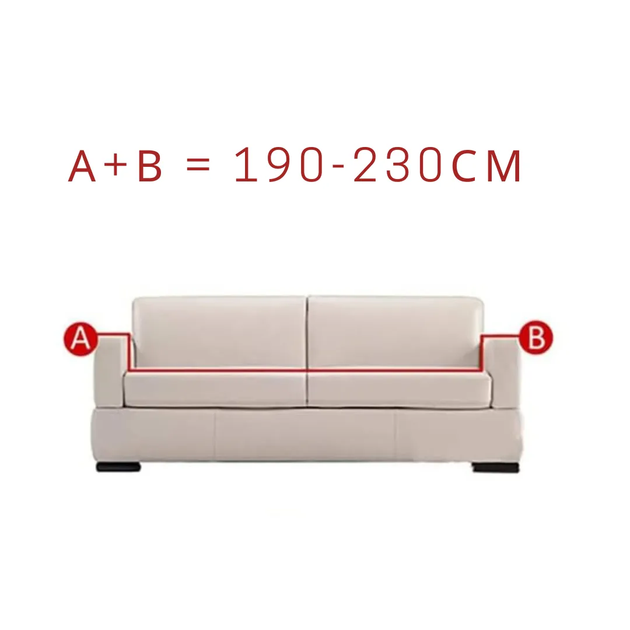 Захисний чохол на тримісний диван Diana Textile Plush Velvet, 190x230 см, Коричневий - зображення 6