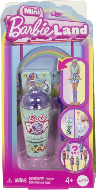 Мини-куколка-сюрприз Barbie Pop Reveal серии Mini BarbieLand - крутые Бабл-ти (JCR22) - Фото 1 Мини-куколка-сюрприз Barbie Pop Reveal серии Mini BarbieLand - крутые Бабл-ти (JCR22) - изображение 1