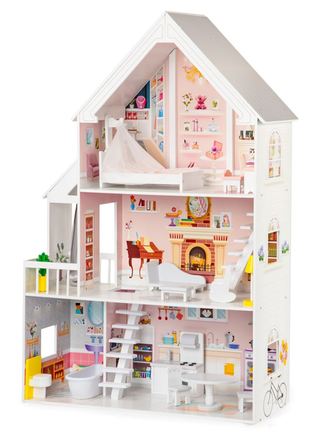Ляльковий будинок Ecotoys Пудрова резиденція XXL (4127) (5903089068860) - зображення 3