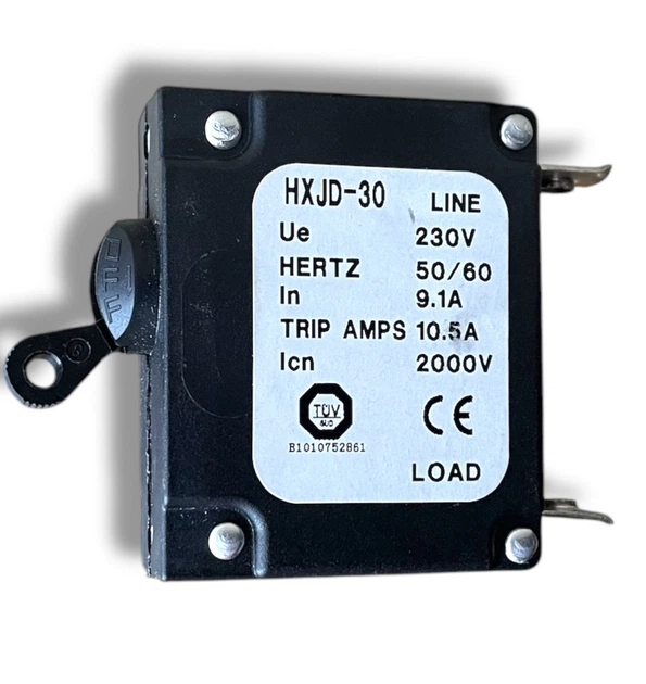 Выключатель тумблер автомат напряжения 9,1A 230V для генератора 1-3,5 кВт под клеммы Арт6768 - Фото 1 Выключатель тумблер автомат напряжения 9,1A 230V для генератора 1-3,5 кВт под клеммы Арт6768 - изображение 1