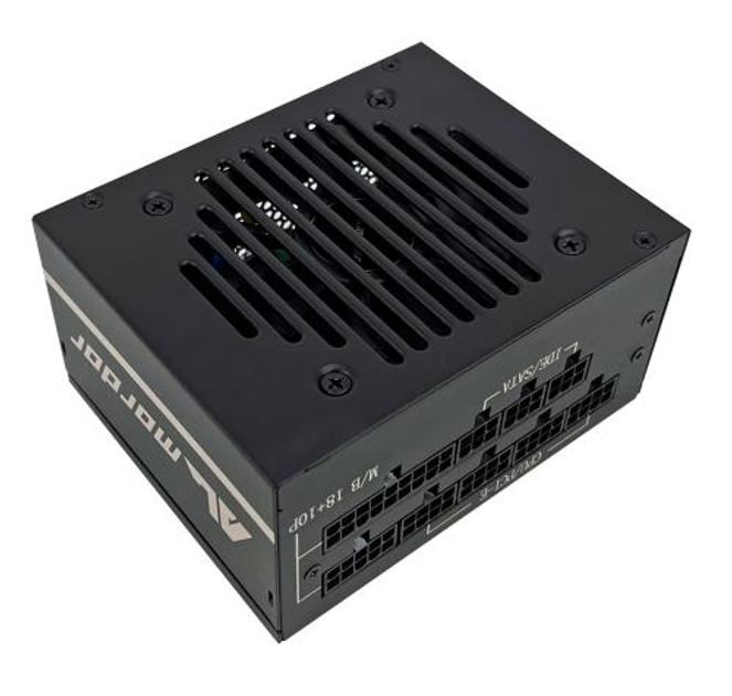 Блок питания 750 Вт, ALmordor SFX, Black, модульный, 80+ Gold, Active PFC, 80 мм, 4xMolex / 8xSATA / 3x6+2-pin / 2x4+4-pin / 1x20+4-pin (ALSFX750BK) - изображение 1
