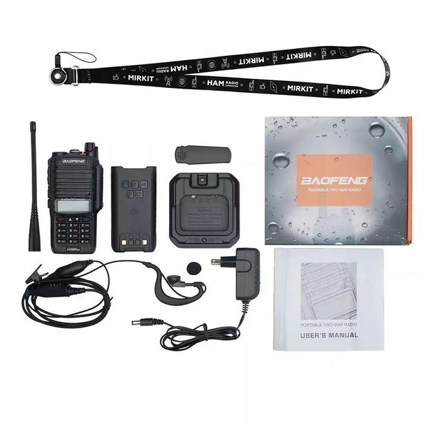 Радіостанція Baofeng UV-9R Plus MK1 UHF/VHF з шнурком Mirkit 2000000186207 - зображення 4