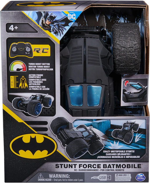 Машинка на дистанційному керуванні Spin Master Batman Stunt Force Batmobile R/C Vehicle (0778988462270) - зображення 2