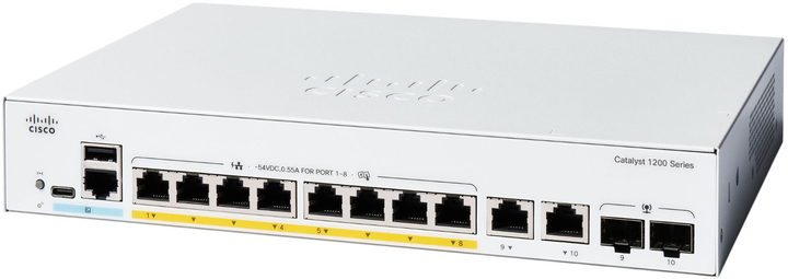 Комутатор Cisco Catalyst 1200 (C1200-8FP-2G) - зображення 2