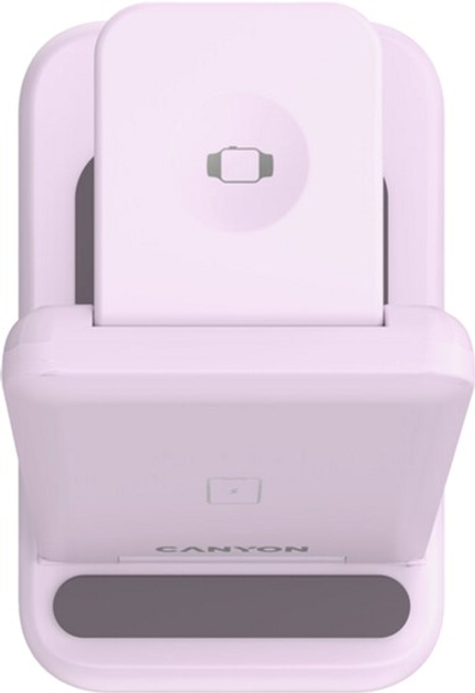 Bezprzewodowa stacja ładująca Canyon WS-304 3 w 1 QI Iced Pink (CNS-WCS304IP) - obraz 6