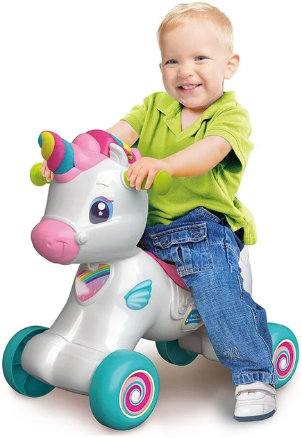 Іграшка-гойдалка Clementoni Rina Unicorn 3в1 (8005125637133) - зображення 5