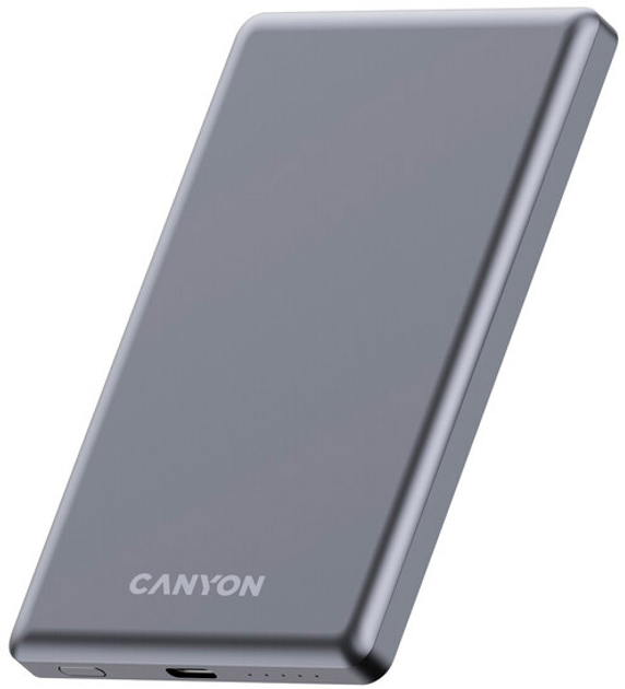 Powerbank Canyon OnPower 505 slim Magsafe 5000 mAh PD20W Dark Grey (CNS-CPB505DG) - obraz 5