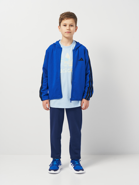 Подростковый спортивный костюм (толстовка + штаны) Adidas J 3S Ft Ts 220 JE0311 170-176 см Синий/Белый (4067901537796) 