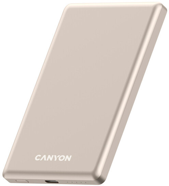 УМБ Canyon OnPower 505 slim Magsafe 5000 mAh PD20W Beige (CNS-CPB505BE) - зображення 3
