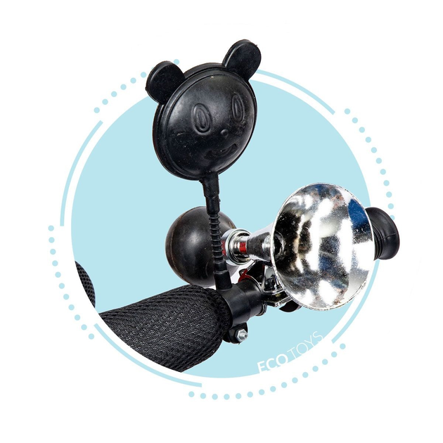 Велосипед дитячий Ecotoys з поворотним сидінням сірий (JM-066-9 GREY) (5903089064626) - зображення 6