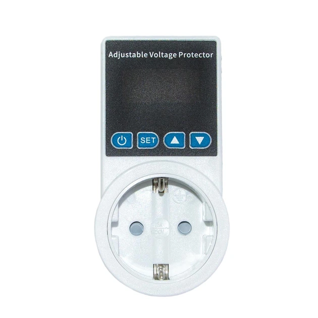 Реле напруги в розетку Voltage protector Білий, захист від перепадів напруги - зображення 8