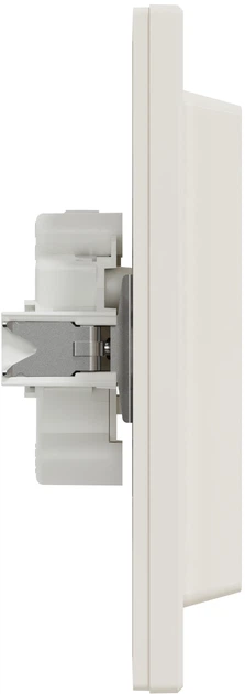 Розетка двойная Schneider Electric Asfora 220 В без заземления Кремовая (EPH9700123) - изображение 5
