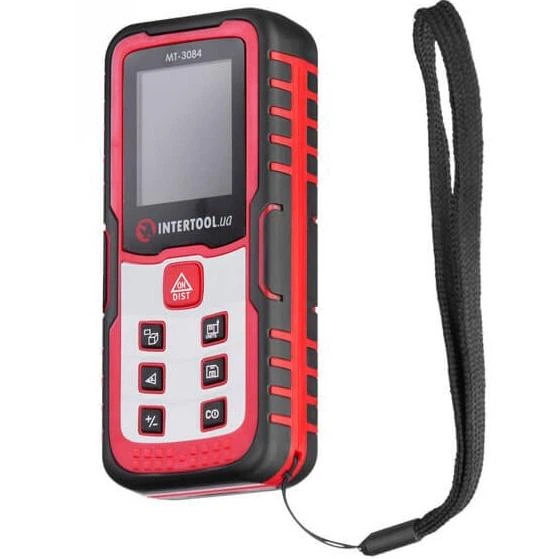 Дальномер лазерный Intertool 60 м точность +/- 2 мм память на 30 значений измерение углов цветной LCD дисплей (000069000) - изображение 4