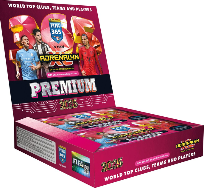 Zestaw kart kolekcjonerskich Panini Fifa 365: Adrenalyn XL 2025 - Premium Display Cards 10 sztuk (8051708015041) - obraz 1