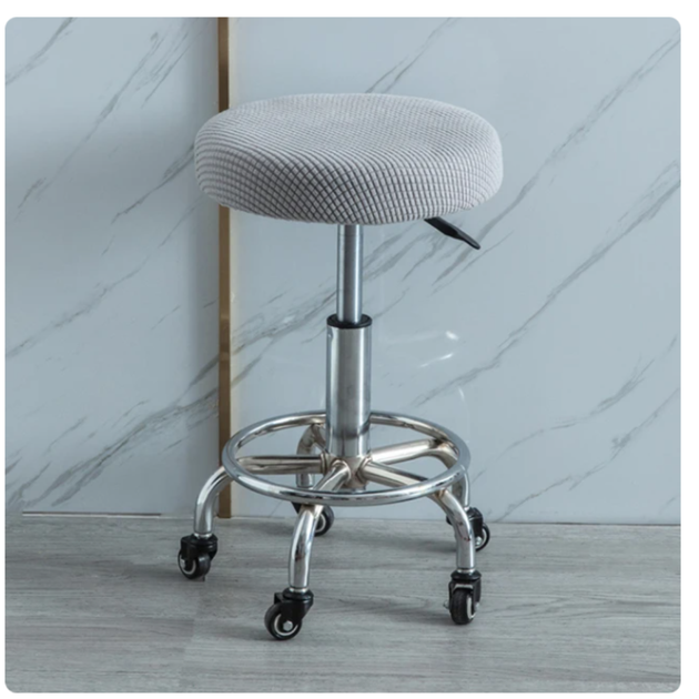 Круглий чохол на стілець Diana Textile Round Chair Ø 28-40 см, Світло-Сірий - Фото 2 Круглий чохол на стілець Diana Textile Round Chair Ø 28-40 см, Світло-Сірий - зображення 2