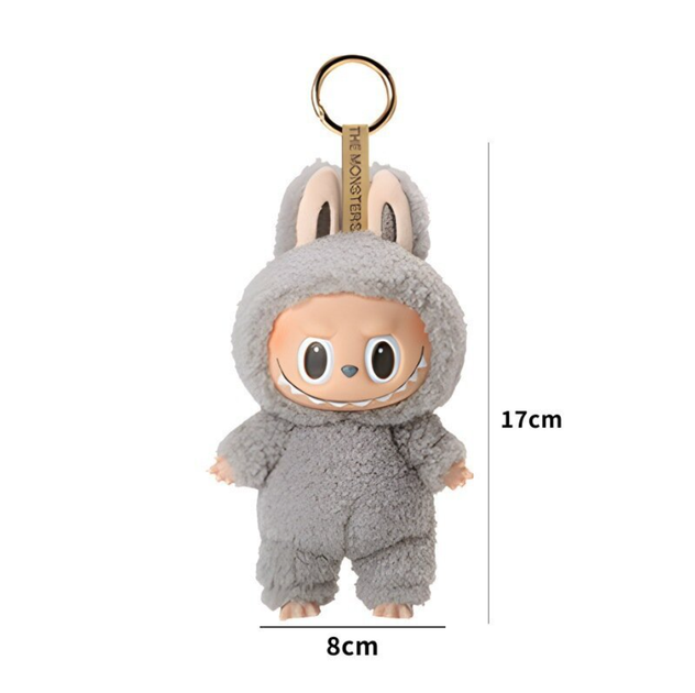 Мягкая игрушка-сюрприз Labubu Лабубу, брелок 17x8 см, 1 из 6