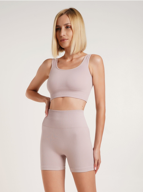 Спортивні шорти жіночі Giulia Shorts Rib Shape S-M Пиловий рожевий (4823116922457) - зображення 3