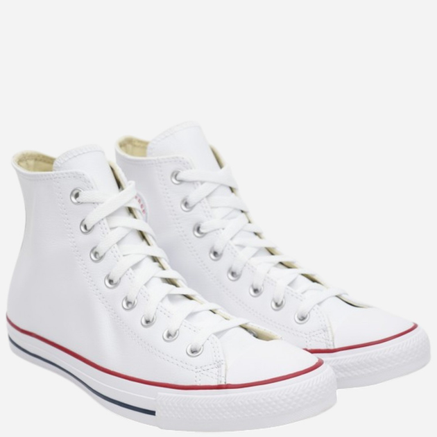 Чоловічі кеди високі Converse Chuck Taylor All Star Leather 132169C 43 (9.5US) Білі (886951121137) - зображення 2