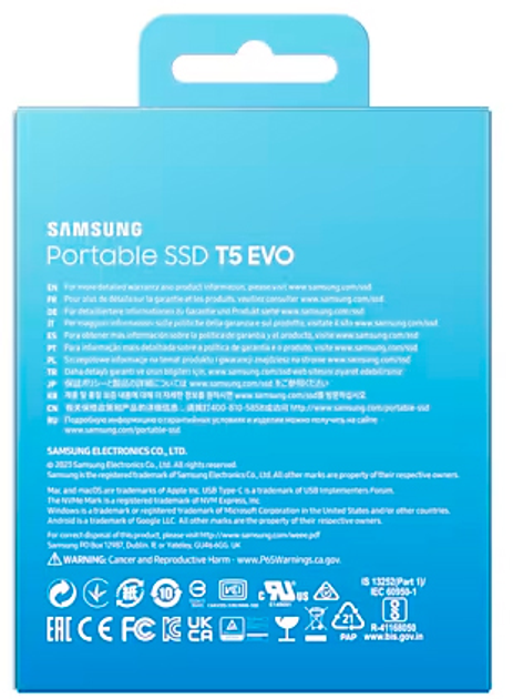 Dysk SSD Samsung T5 Evo 8TB USB Type-C 3D QLC (MU-PH8T0S/EU) - obraz 11