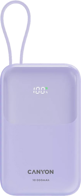 УМБ Canyon OnPower 101 10000 mAh 22.5W Purple (CNS-CPB101PU) - зображення 1