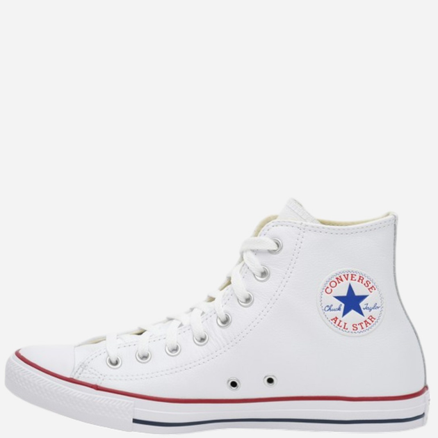 Чоловічі кеди високі Converse Chuck Taylor All Star Leather 132169C 44 (10US) Білі (886951121144) - зображення 3