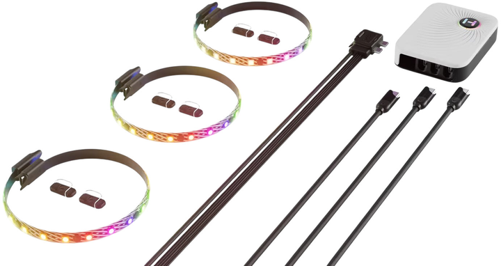 Oświetlenie dla obudowy HYTE LS10 qRGB Light Strip + Nexus Portal 330 mm (ACC-HYTE-LS10-B-3NP) - obraz 1