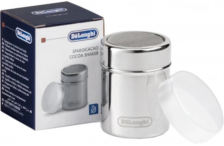 Шейкер для какао Delonghi сріблястий 8 см (8004399334274) - зображення 3