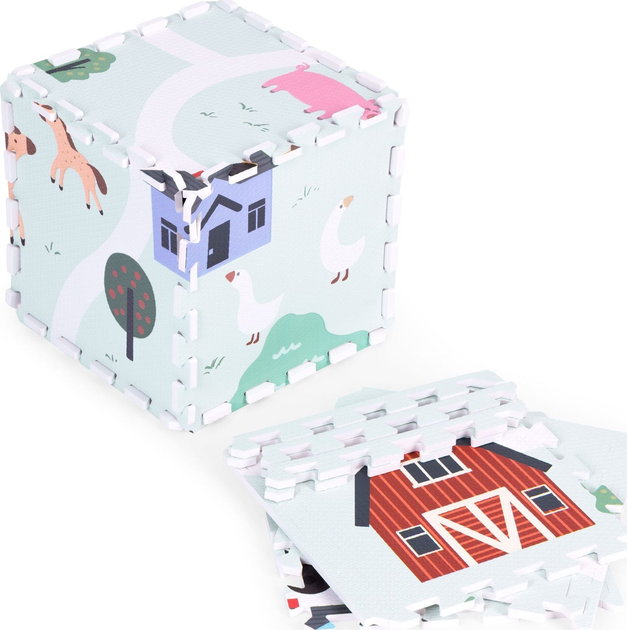 Дитячий килимок з пінопласту Ecotoys Ферма великий 90,5 х 90,5 см ECOEVA020 (5905817003440) - зображення 3