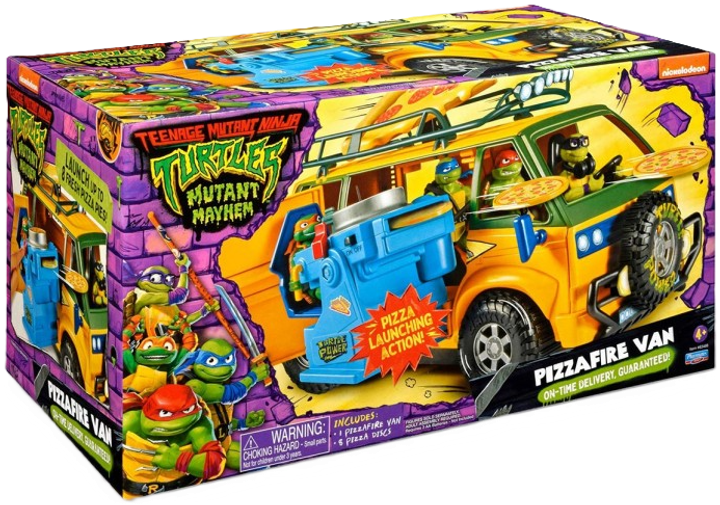 Pojazd Giochi Preziosi Ninja Turtles Pizzafire Van Vehicle (8056379151043) - obraz 1