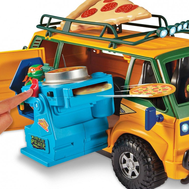 Транспортний засіб Giochi Preziosi Черепашки-ніндзя Фургон Pizzafire Van Vehicle (8056379151043) - зображення 4