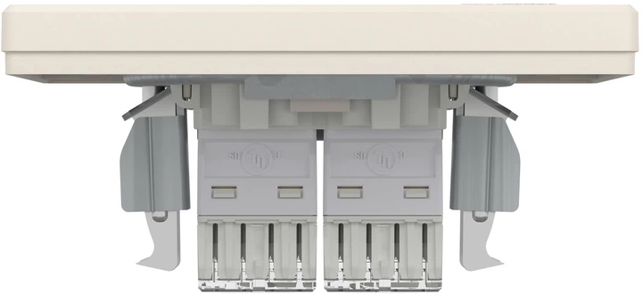 Розетка двойная компьютерная Schneider Electric Asfora RJ45 5 категория UTP Кремовая (EPH4400123) - Фото 7 Розетка двойная компьютерная Schneider Electric Asfora RJ45 5 категория UTP Кремовая (EPH4400123) - изображение 7