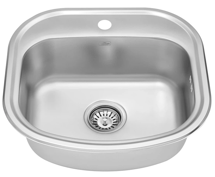 Кухонная мойка KRONER (KRP) Satin-4749 D0.8T180 - изображение 3