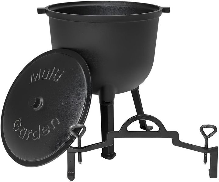 Kociołek żeliwny ModernHome by Multistore z podstawką 10 l (5905817004812) - obraz 3