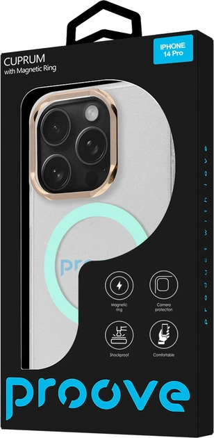 Чехол для смартфона Proove Cuprum with Magnetic Ring для Apple iPhone 14 Pro Mint (616920041) - изображение 3