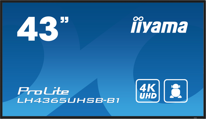 Монитор 42.5" iiyama ProLite LH4365UHSB-B1 - изображение 1
