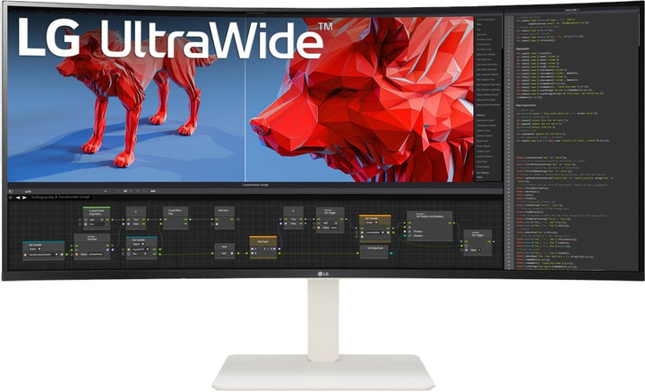 Монитор 37.5" LG UltraWide 38WR85QC-W.AEU - изображение 1