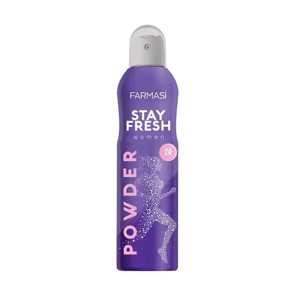 Женский спрей дезодорант антиперспирант Stay Fresh Powder Farmasi 1107406 150 мл - Фото 1 Женский спрей дезодорант антиперспирант Stay Fresh Powder Farmasi 1107406 150 мл - изображение 1