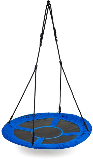 Huśtawka ogrodowa EcoToys bocianie gniazdo 100cm niebieska BOC100 BLUE (5903089066811) - obraz 1