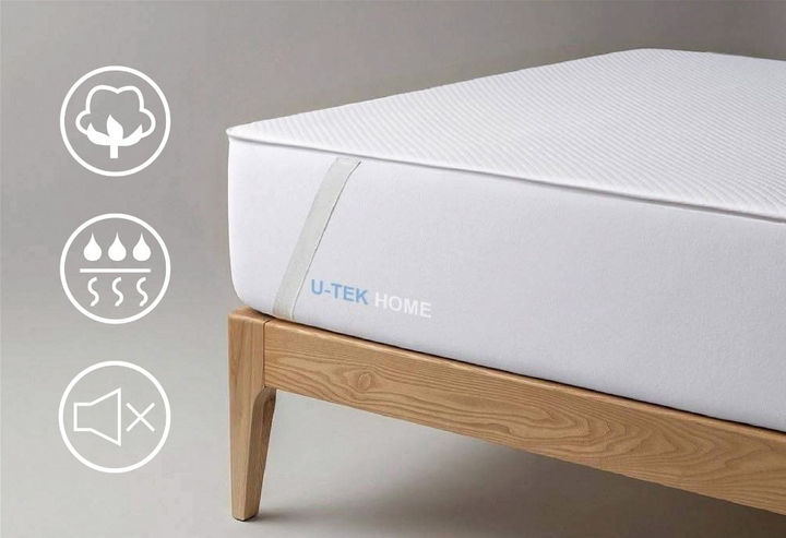 Акція на Наматрацник U-tek Cotton Premium Health Care Водонепроникний з резинками по куткам 80x200 см від Rozetka