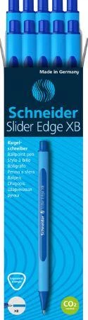 Набор ручек масляных Schneider Slider Edge толщина XB-толщина 10 шт Синих (S152203) - Фото 2 Набор ручек масляных Schneider Slider Edge толщина XB-толщина 10 шт Синих (S152203) - изображение 2