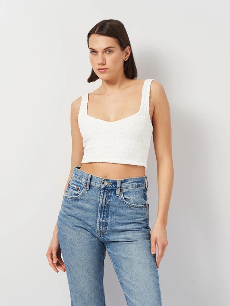 Футболка жіноча Zara 1165/962 L Біла (01165096250049) - Фото 1 Футболка жіноча Zara 1165/962 L Біла (01165096250049) - зображення 1