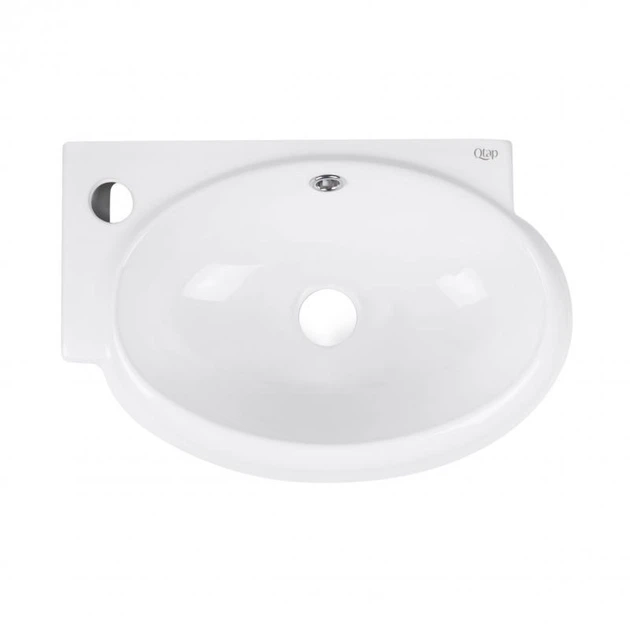 Раковина Qtap Leo ліва 430x290x140 White QT11115011LW Біла - зображення 6