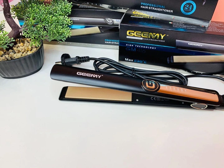 Утюжок Випрямляч Щипці Для Волосся Geemy GM 416 з керамічним покриттям - изображение 4