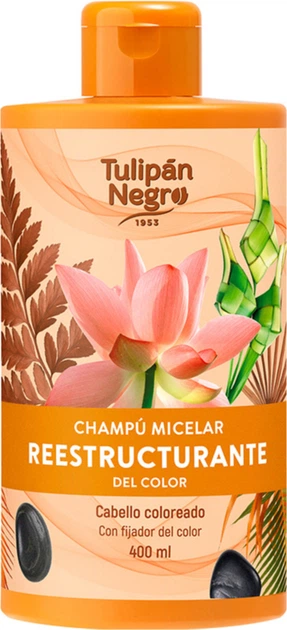 Шампунь мицеллярный реструктурирующий TULIPAN NEGRO, 400 мл - Фото 1 Шампунь мицеллярный реструктурирующий TULIPAN NEGRO, 400 мл - изображение 1