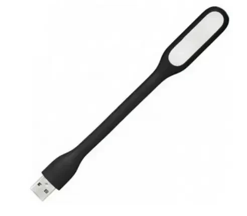 USB-лампа светодиодная гибкая работает от USB и повербанка макс 2.1А черная (938) - Фото 1 USB-лампа светодиодная гибкая работает от USB и повербанка макс 2.1А черная (938) - изображение 1