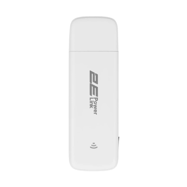 Мобільний маршрутизатор 2E PowerLink (MiFi-1 2024) LTE, Wi-Fi4, 1xUSB, 1xCRC9 білий - зображення 3