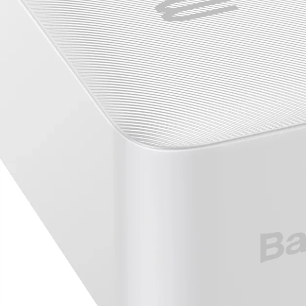 Зовнішній акумулятор Baseus 15W 30000mAh White (PPBD050202) - изображение 4