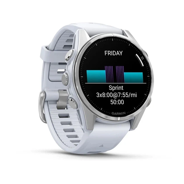 Смарт-часы Garmin Fenix 8 43mm AMOLED Silver with Whitestone Silicone (010-02903-00) - изображение 9